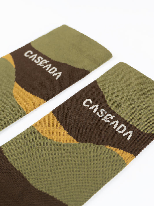 Cross Socks - Farlands Brown