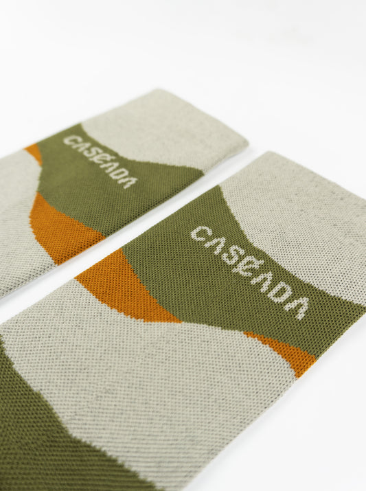 Cross Socks - Farlands Olive
