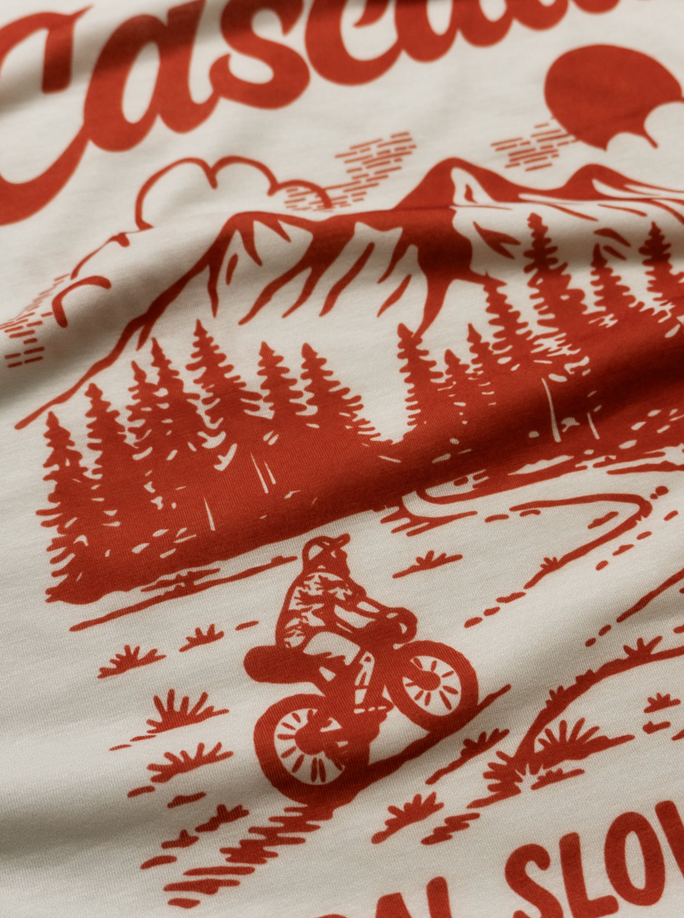 Trail T-Shirt - Pedal Slow, See More - Sand