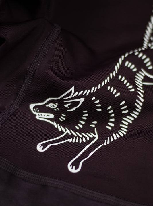 Women's Cargo Bib Shorts - Plum