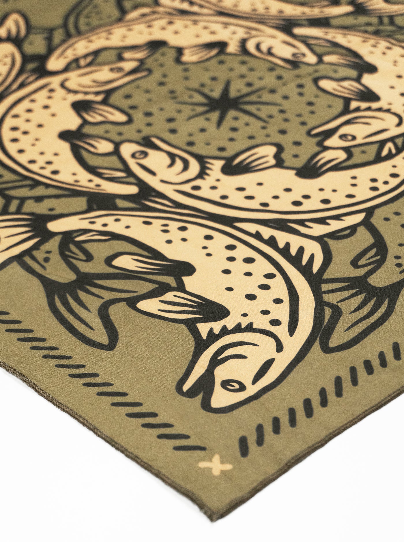 Bandana - Loyal To The Waters - Sage/Cream