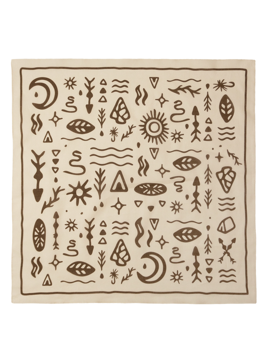 Bandana - Woodcut - Sand