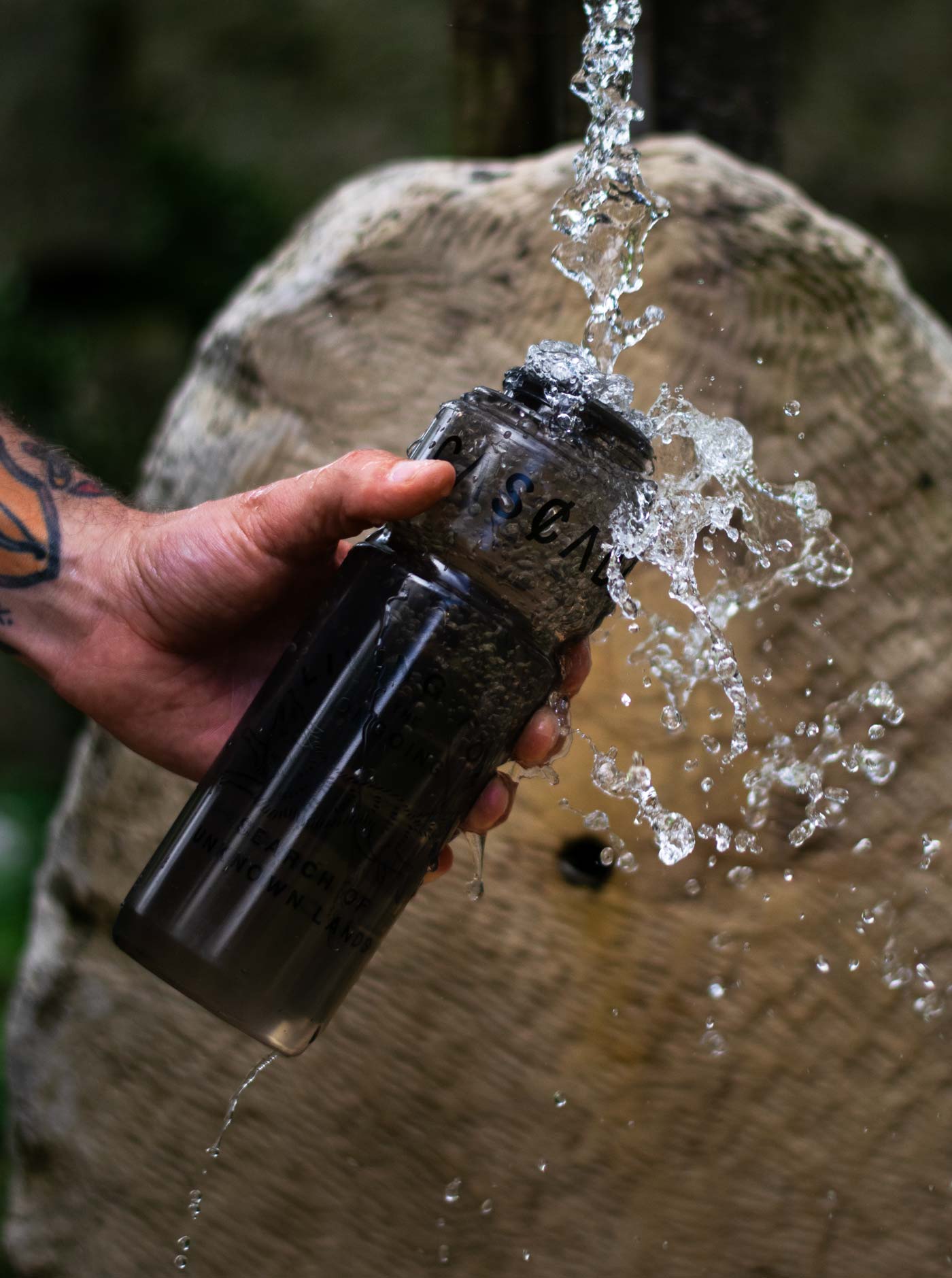 Signature Bidon - Transparent Black