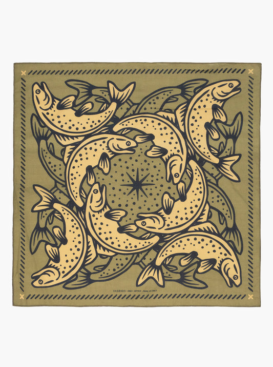 Bandana - Loyal To The Waters - Sage/Cream