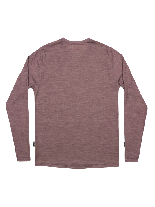 Raw Lightweight Merino Jersey - Plum