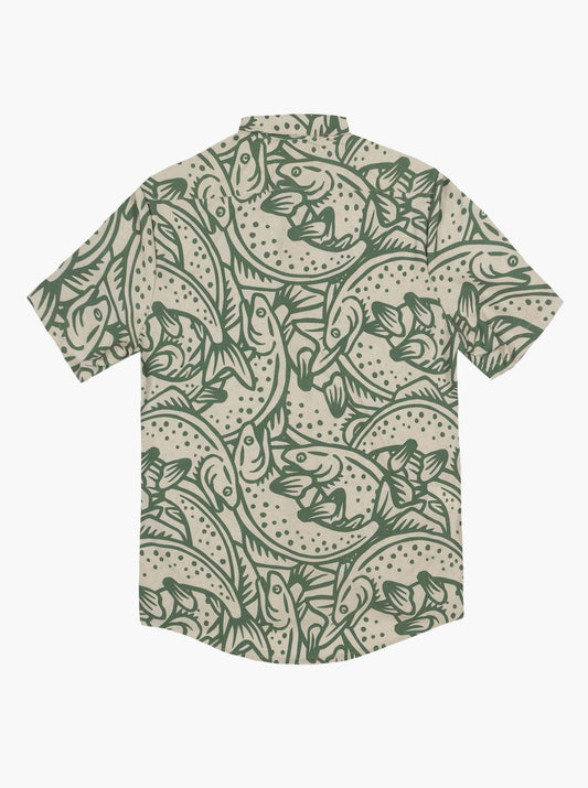 Howling Button Up Shirt - Loyal To The Waters - Green