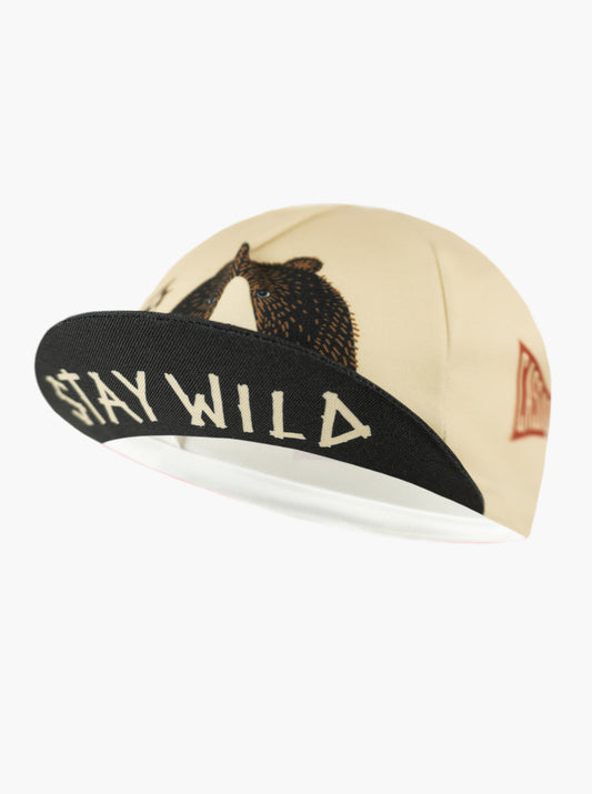 Cycling Cap - Stay Wild - Cream