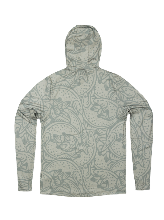 Trail T-Shirt Hoodie - Loyal To The Waters - Sage