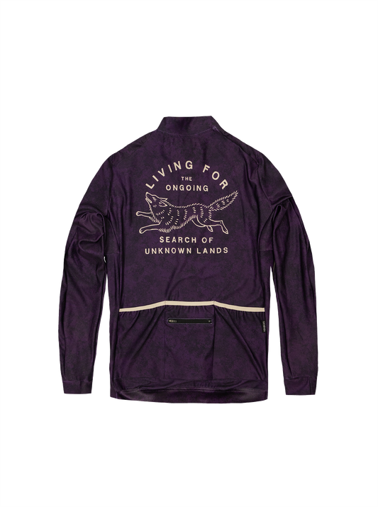 Women's Cycling Long Sleeve Jersey - Haze Plum