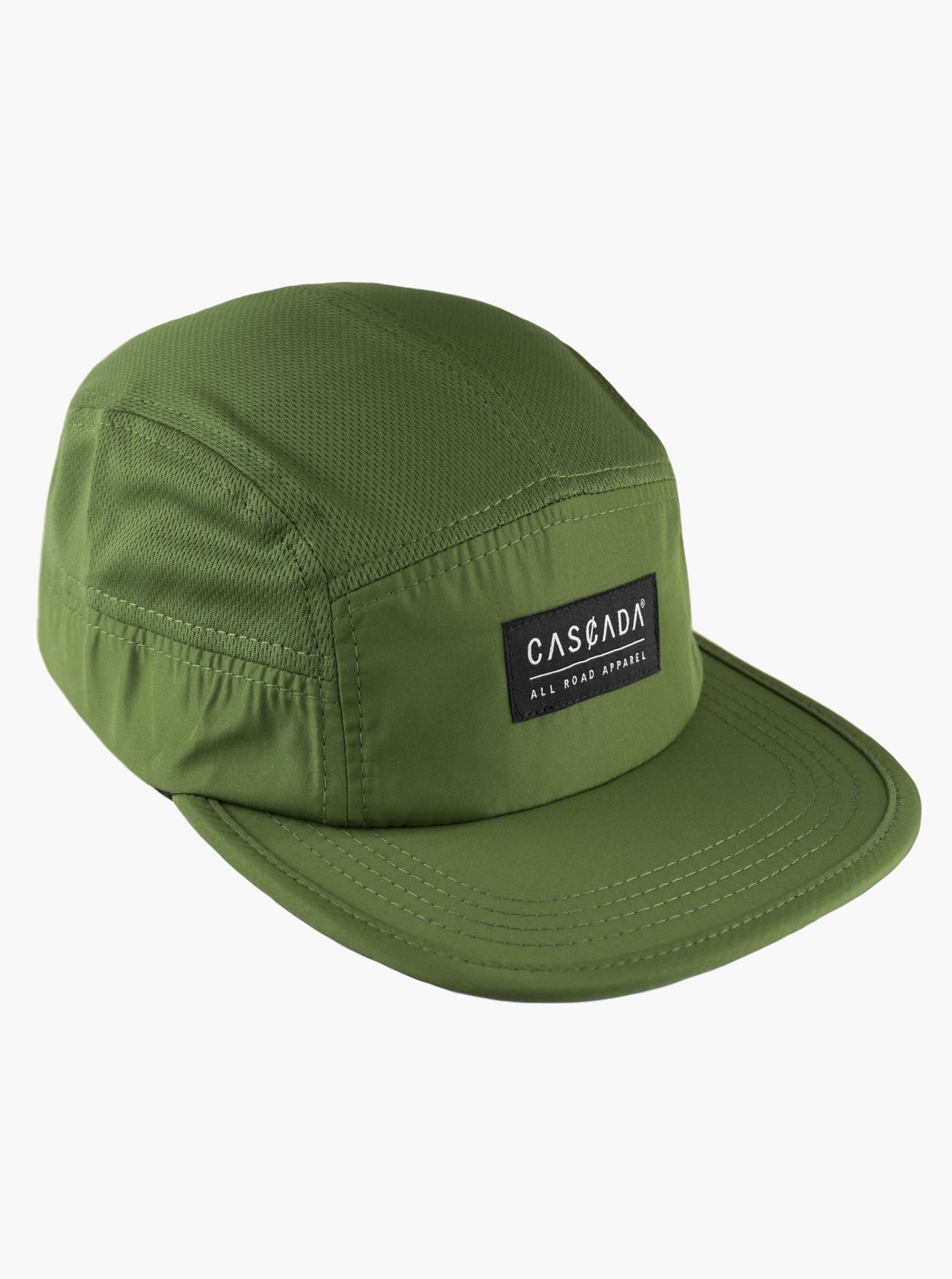 4 Panel Hiking Hat with Flap Wide Brim, Olive 