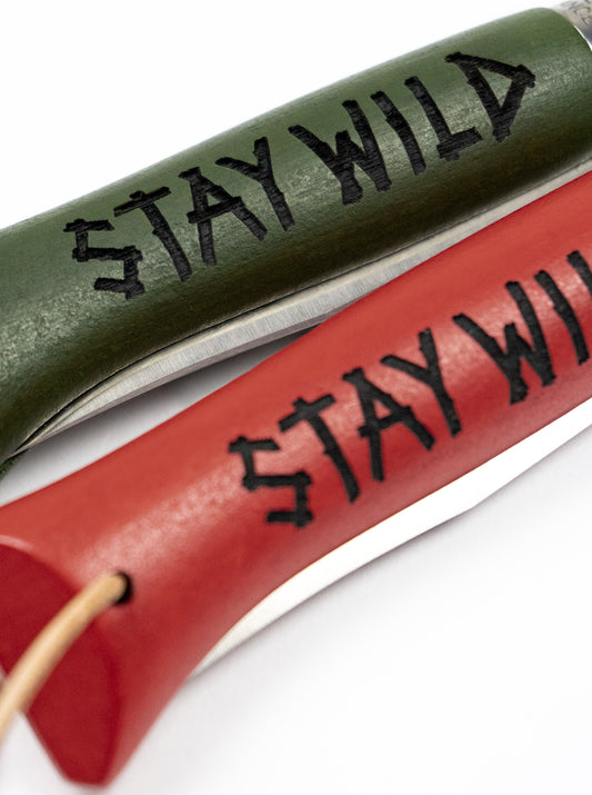 Stay Wild - Opinel N°08 - Red