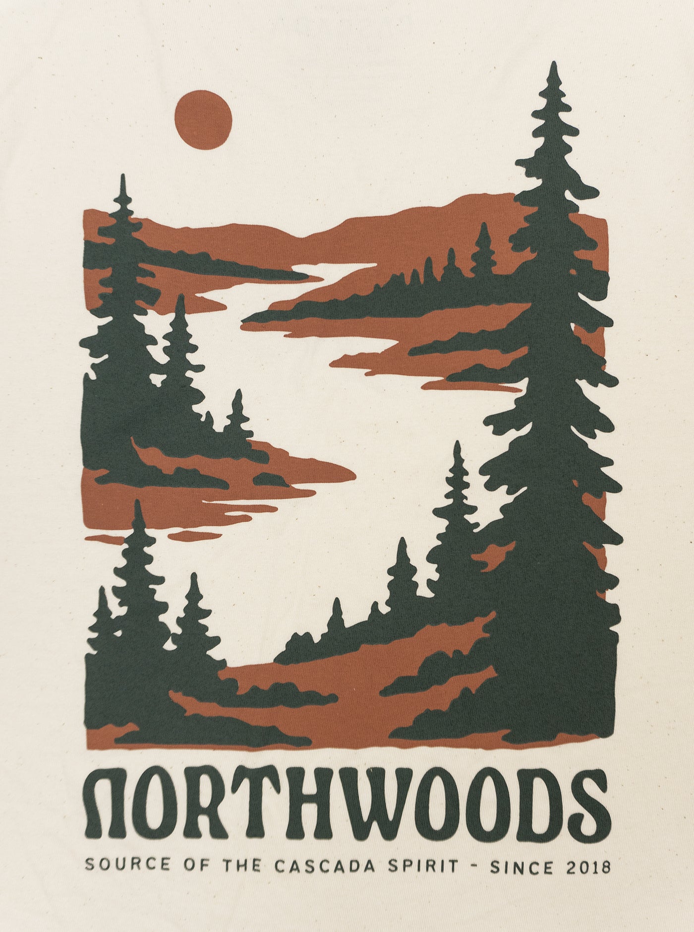 Cotton Unisex T-Shirt - Northwoods - Off White