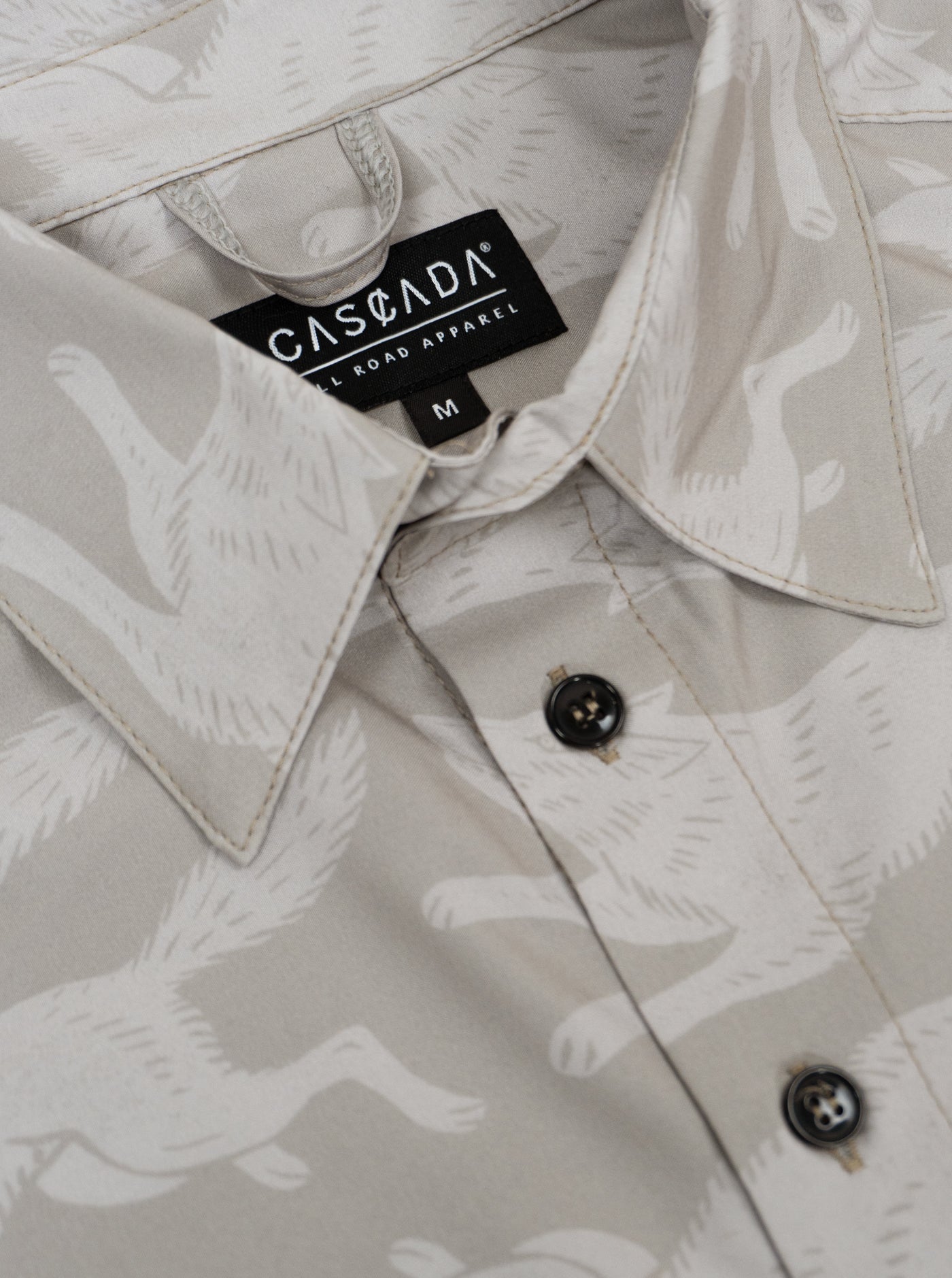 Howling Button Up Shirt - Wolfpack - Sage