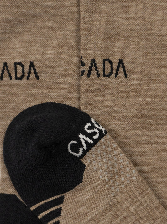 Merino Cross Socks Regular - Hazel Brown