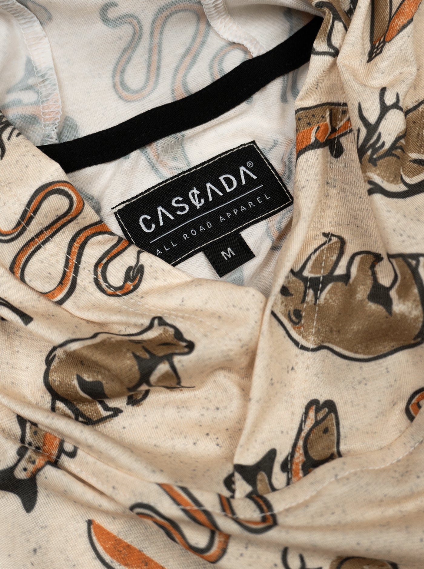 Trail T-Shirt Hoodie - Wild Wander - Cream