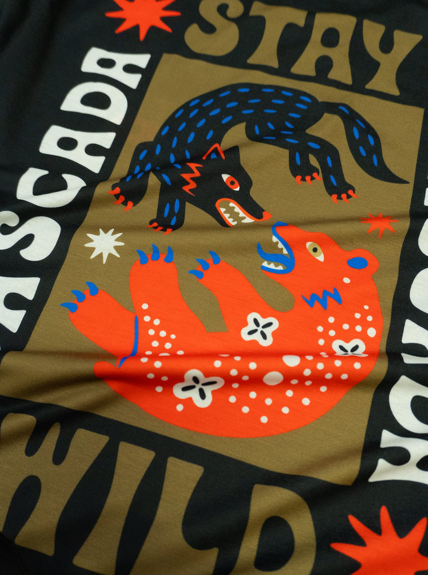 Trail Long Sleeve T-Shirt - Stay Wild - Black
