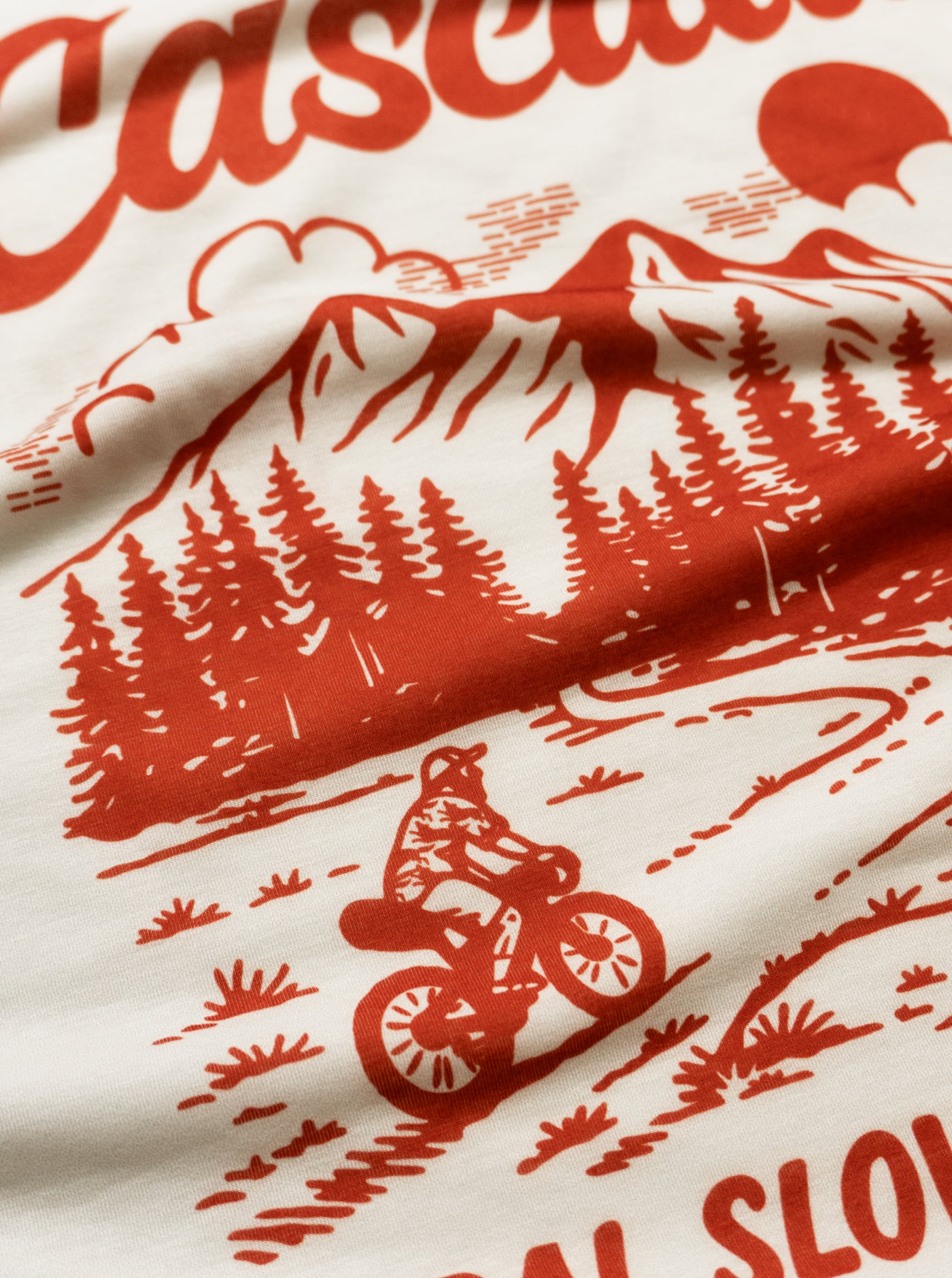 Trail T-Shirt - Pedal Slow, See More - Sand