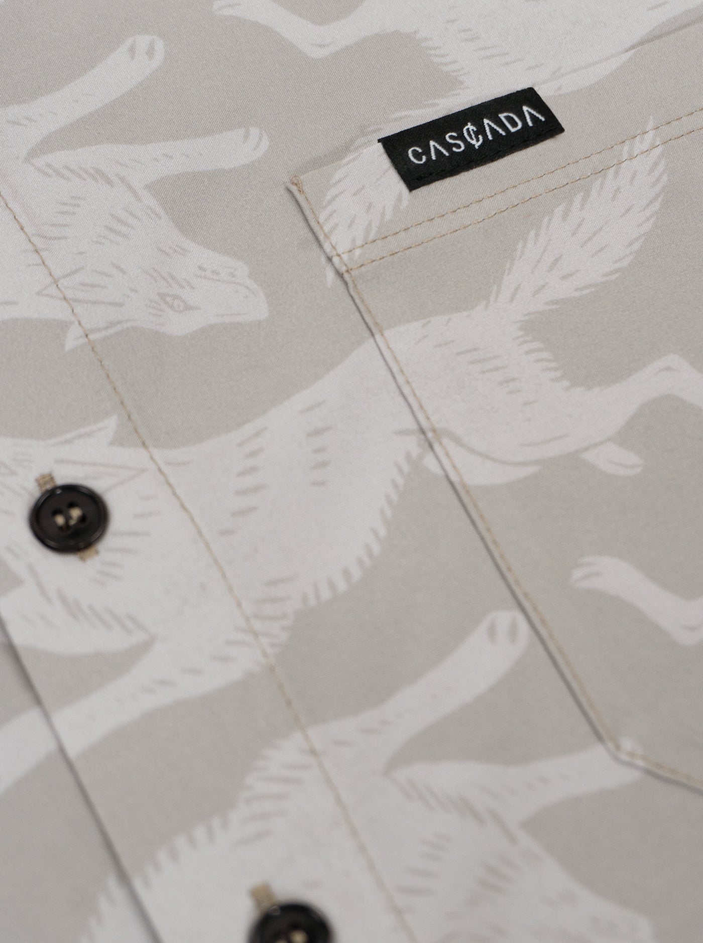 Howling Button Up Shirt - Wolfpack - Sage