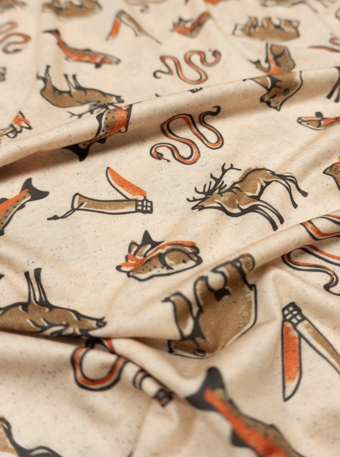 Trail T-Shirt Hoodie - Wild Wander - Cream