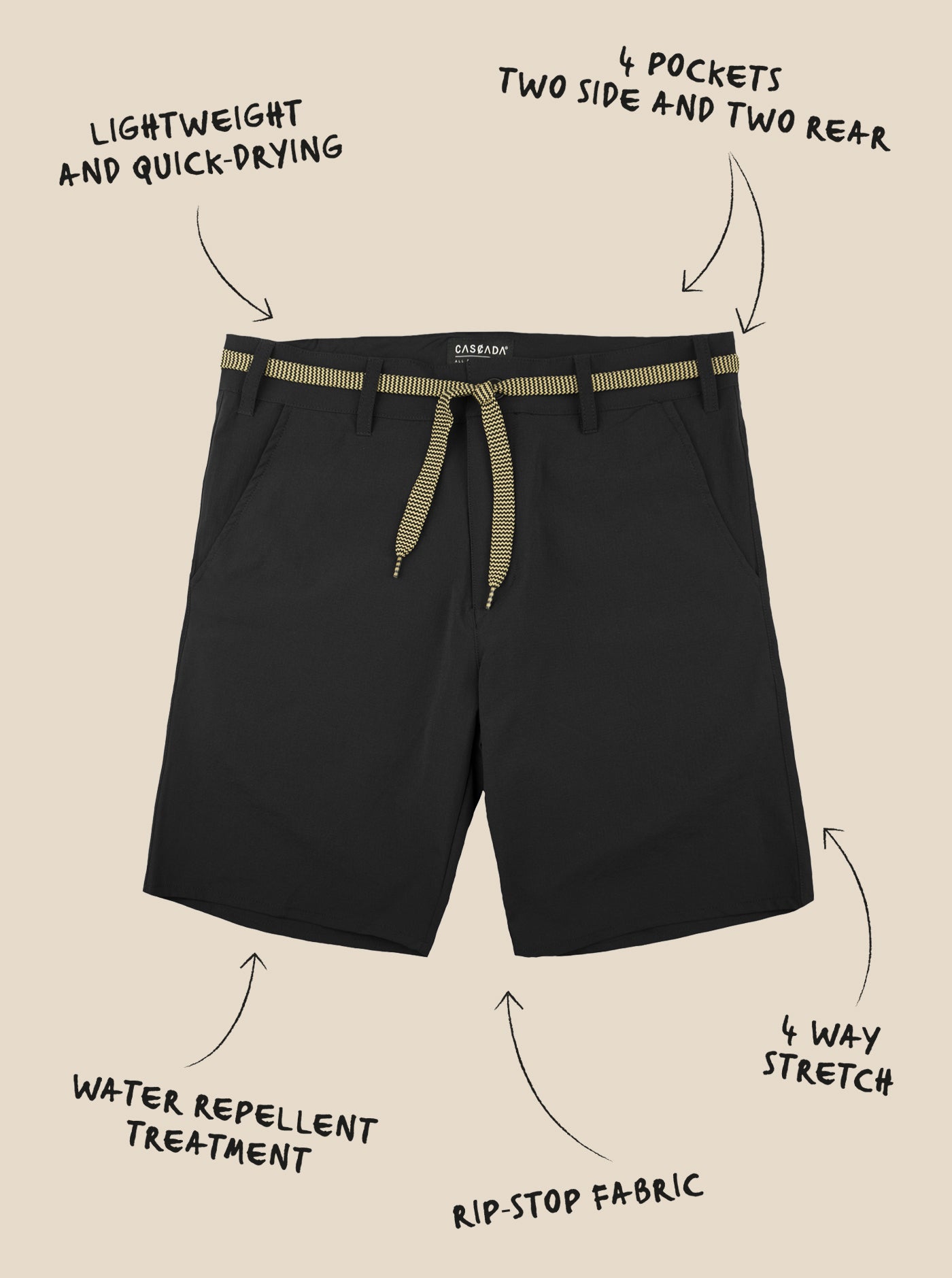 Lakewood Adventure Shorts II - Black