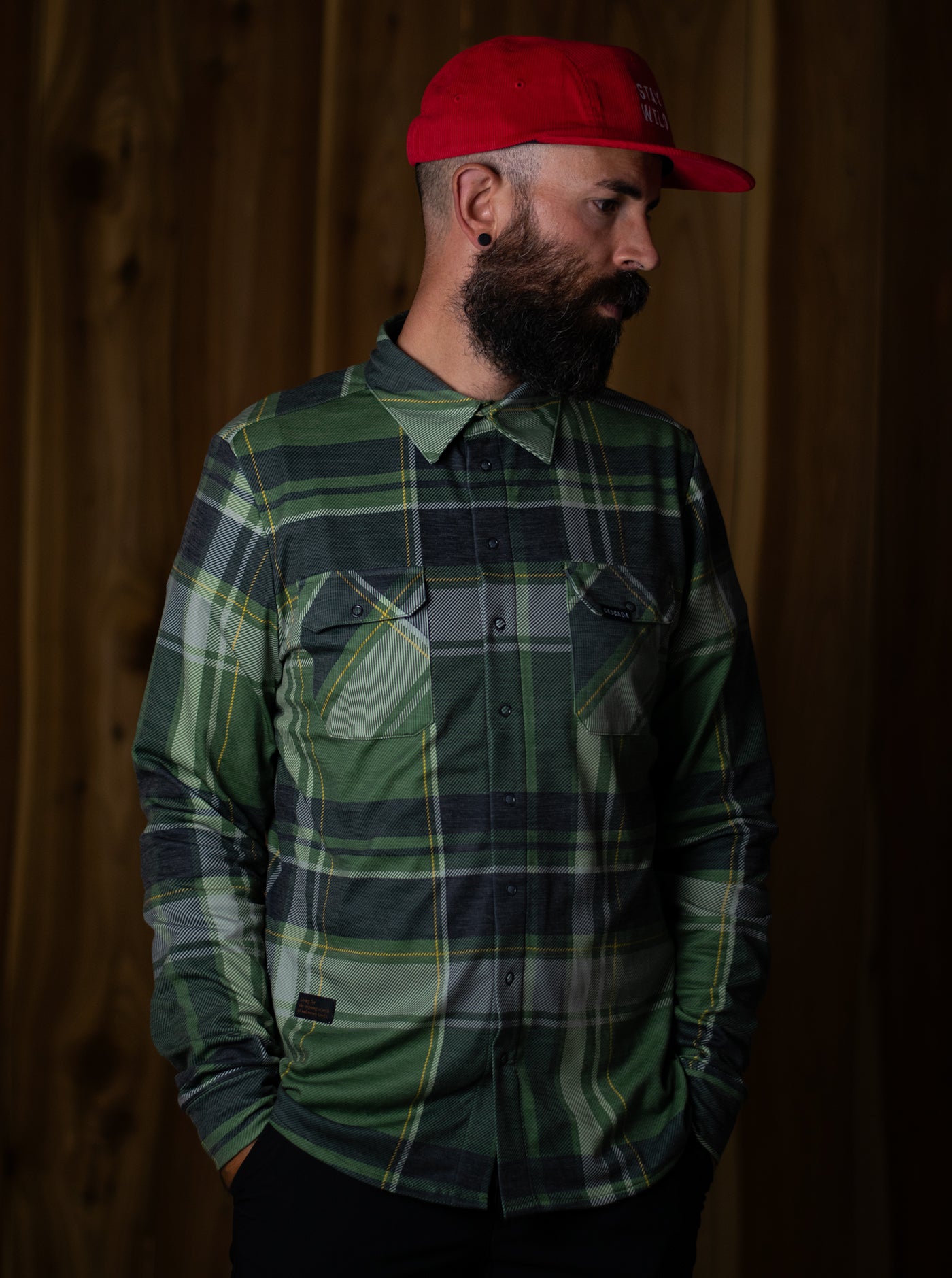 Land Outdoor Shirt - Evergreen Plaid