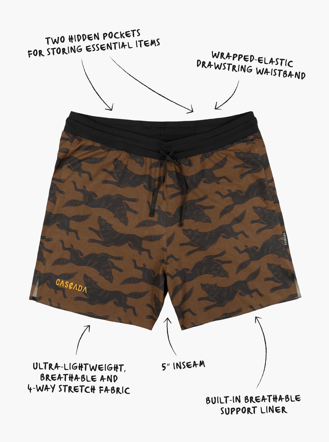 Running Shorts - Wolfpack