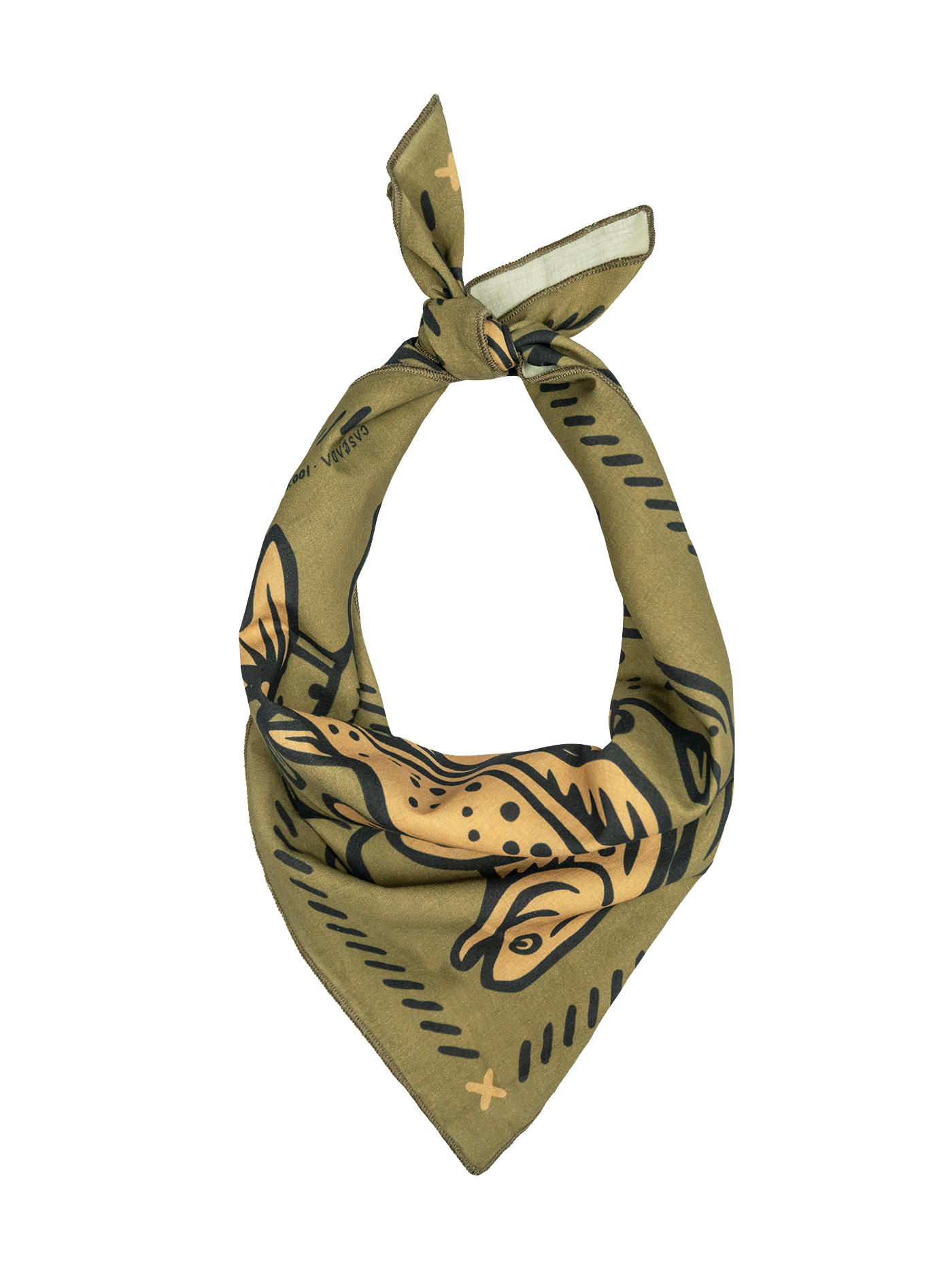 Bandana - Loyal To The Waters - Sage/Cream