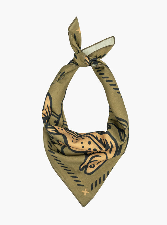Bandana - Loyal To The Waters - Sage/Cream