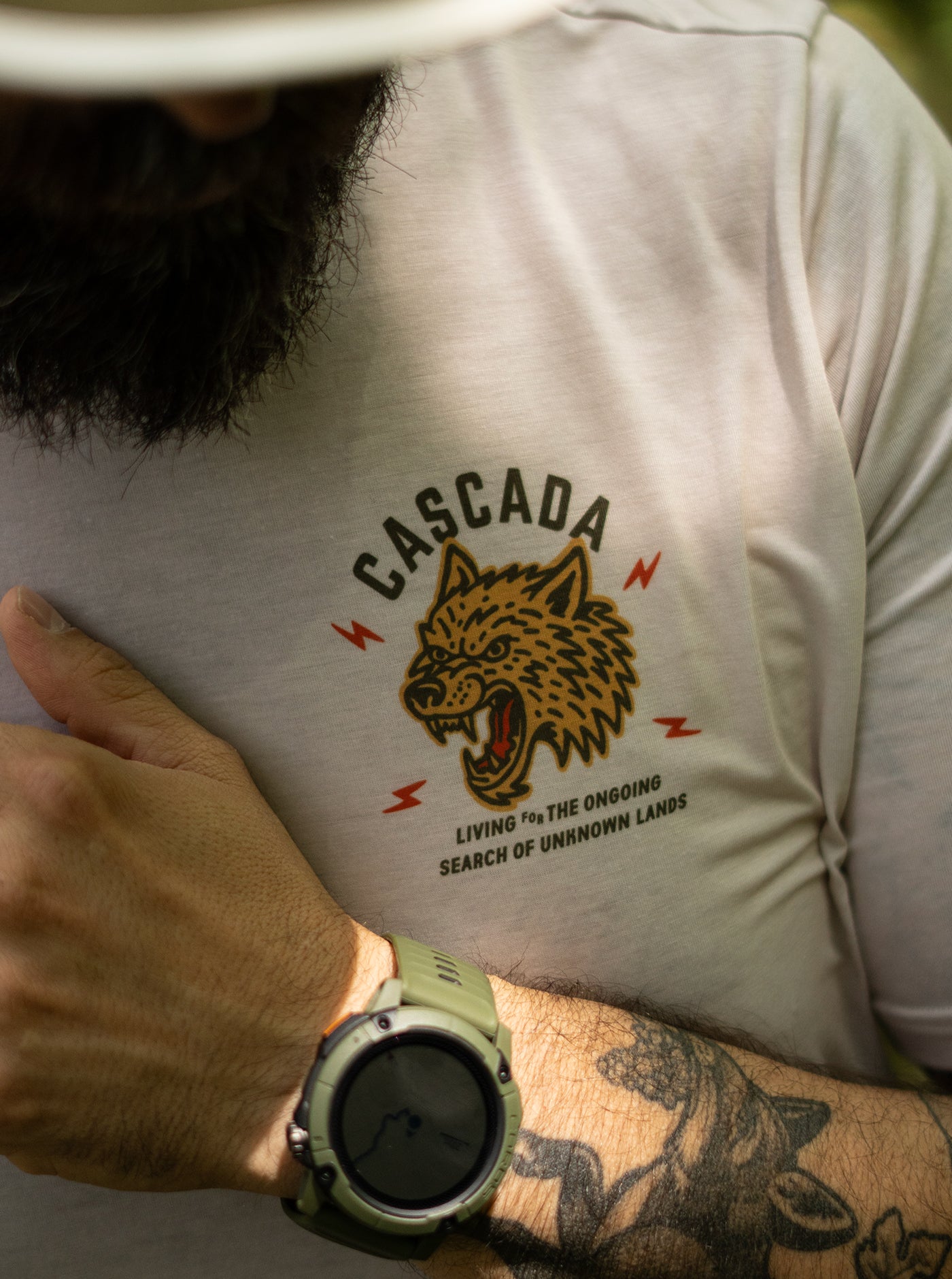 Trail T-Shirt - Midnight Run - Cream
