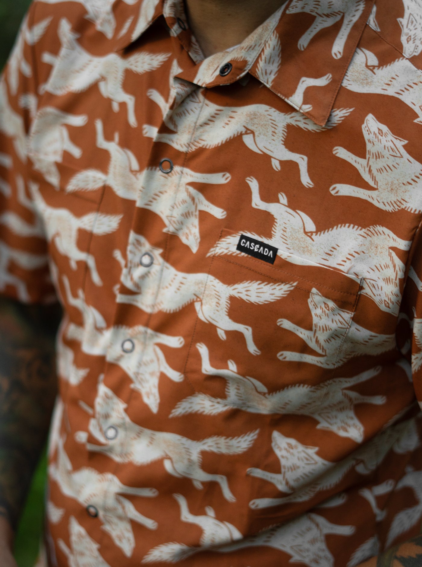 Howling Button Up Shirt - Wolfpack