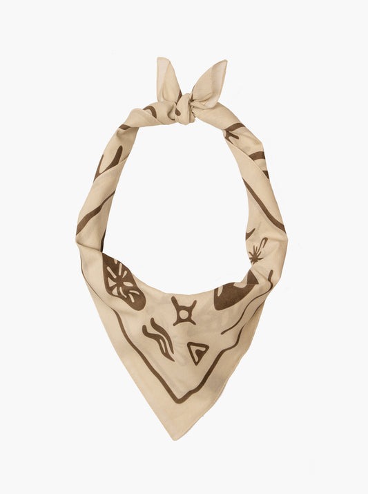 Bandana - Woodcut - Sand