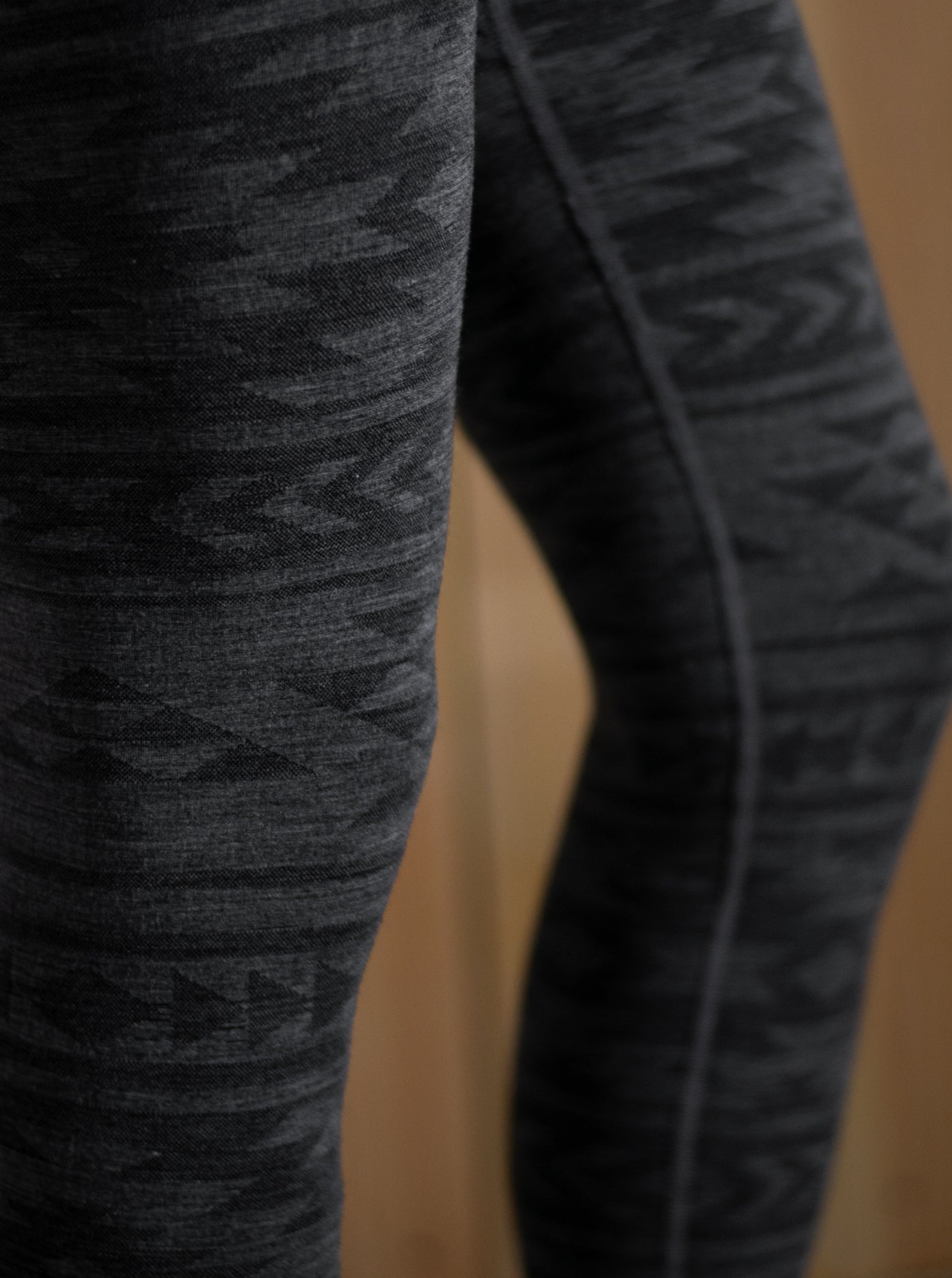 Merino Base Layer Bottoms Unisex - Earth Black