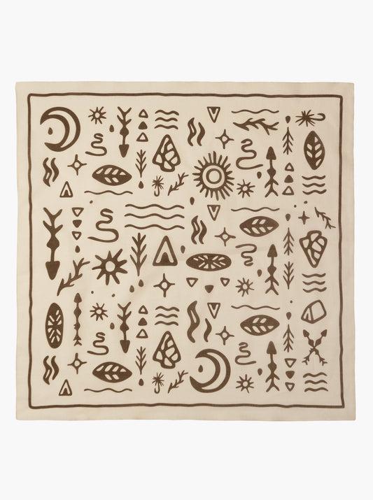 Bandana - Woodcut - Sand