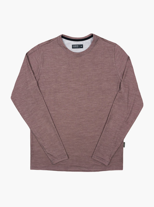 Raw Lightweight Merino Jersey - Plum
