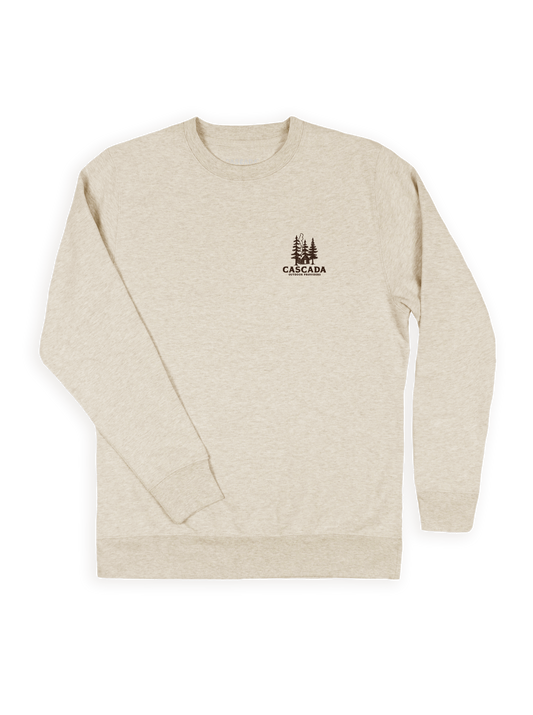 Unisex Classic Crew - At The Cabin - Heather Grey