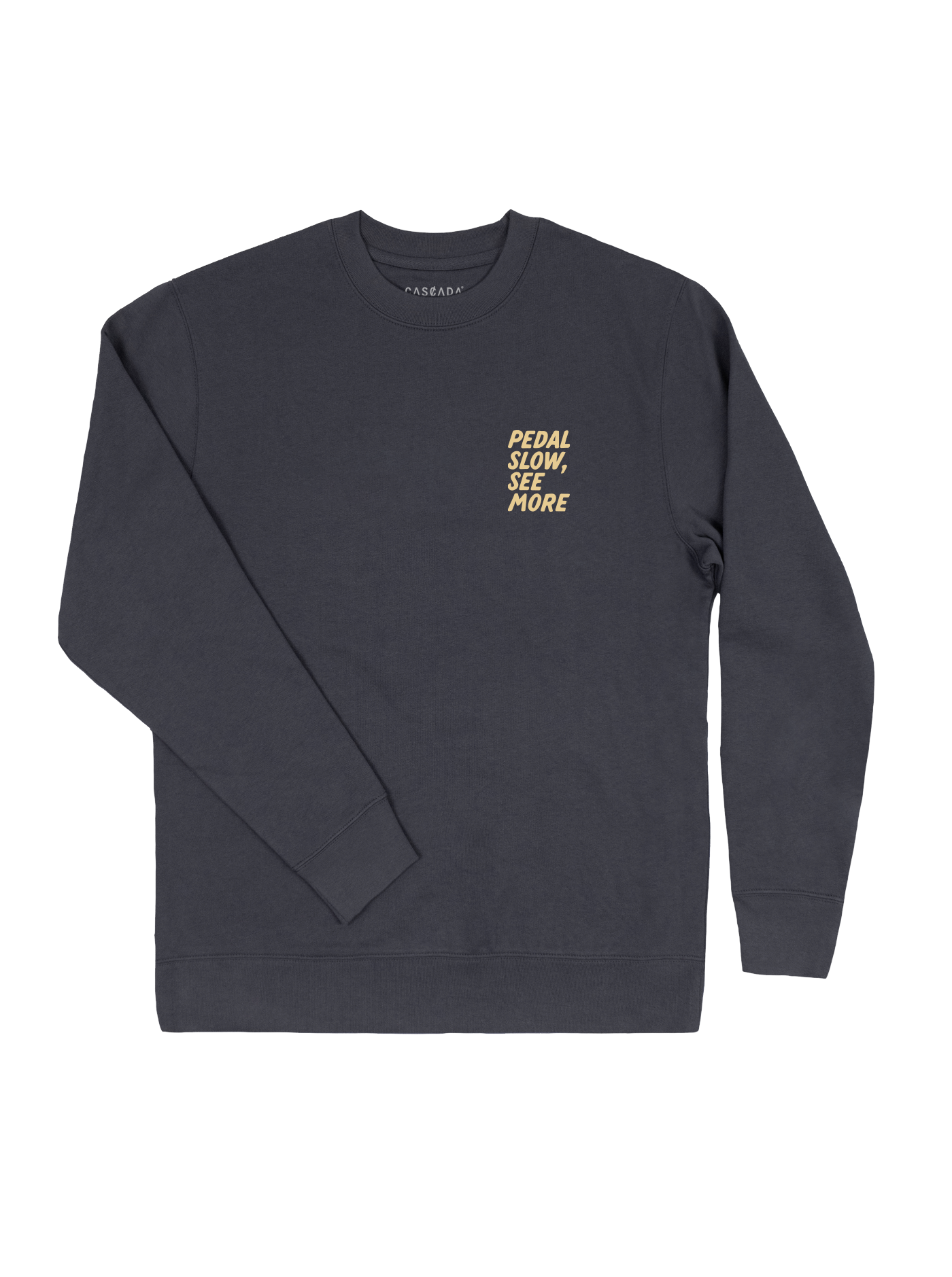 Unisex Classic Crew - Pedal Slow, See More - Storm Blue