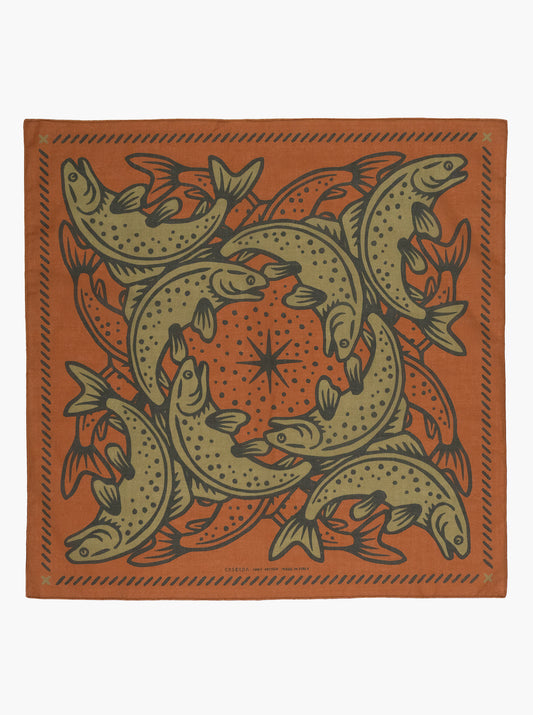 Bandana - Loyal To The Waters - Brick/Olive