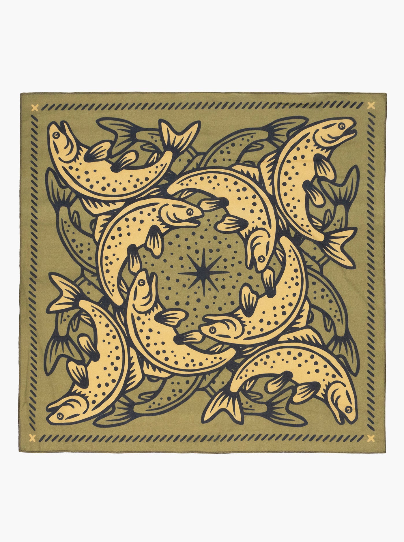 Bandana - Loyal To The Waters - Sage/Cream