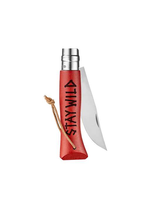 Stay Wild - Opinel N°08 - Red