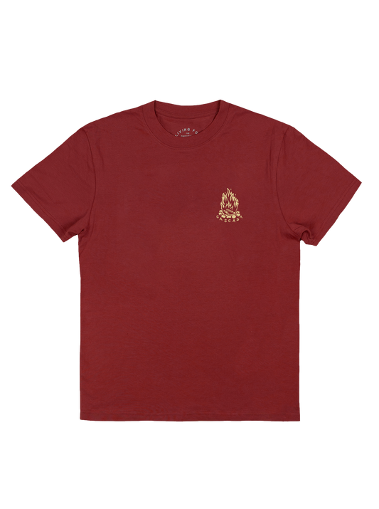 Cotton Unisex T-Shirt - Campfire - Wild Raspberry