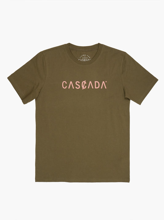 Cotton Unisex T-Shirt - Classic Logo Olive