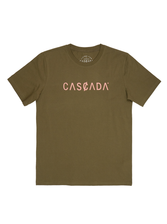 Cotton Unisex T-Shirt - Classic Logo Olive