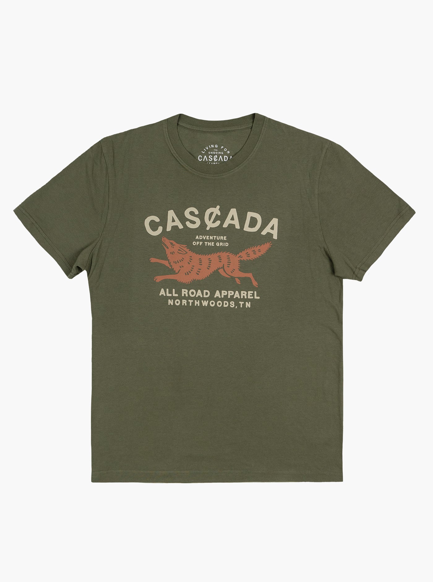 Cotton Unisex T-Shirt - Off The Grid - Olive Drab