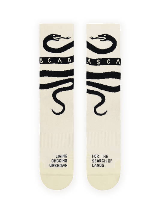 Cross Socks - Snake Cream/Black