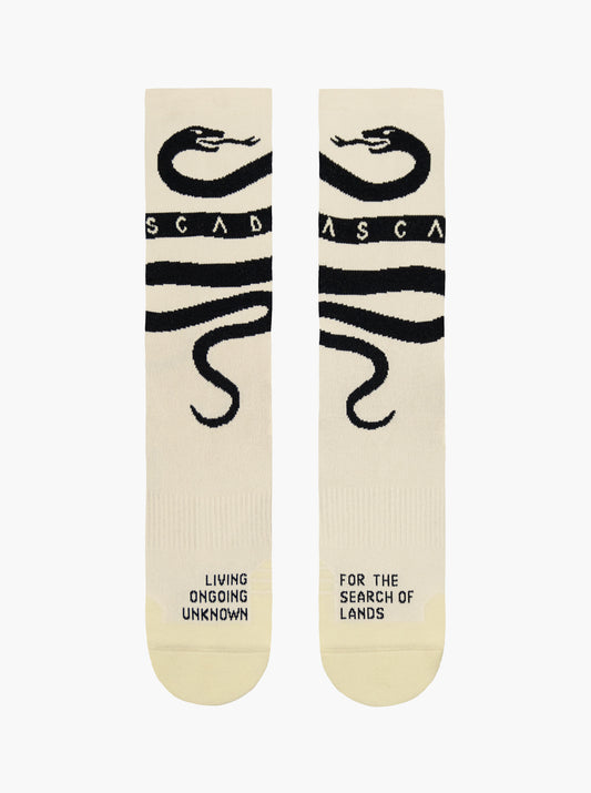 Cross Socks - Snake Cream/Black