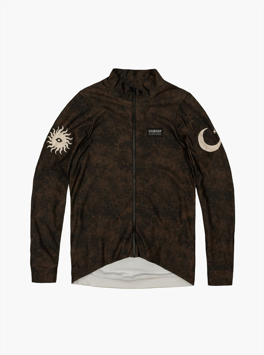 Cycling Long Sleeve Jersey - Haze Brown