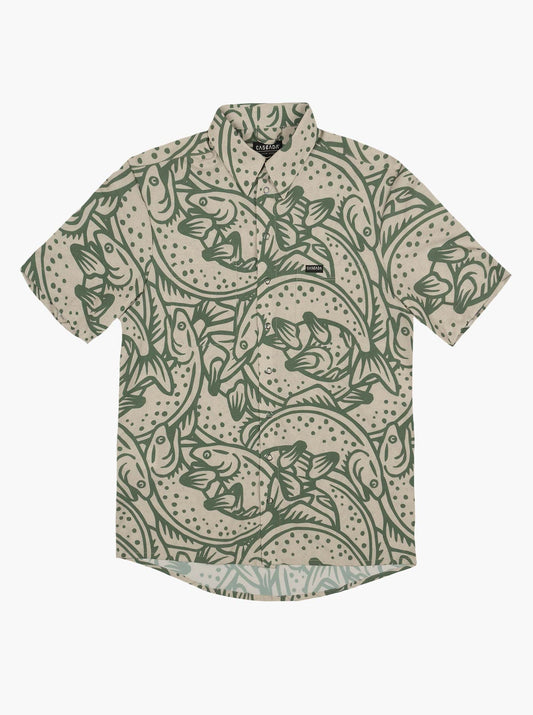 Howling Button Up Shirt - Loyal To The Waters - Green