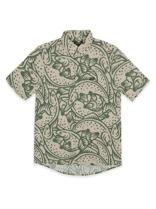 Howling Button Up Shirt - Loyal To The Waters - Green