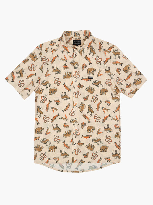 Howling Button Up Shirt - Wild Wander - Cream