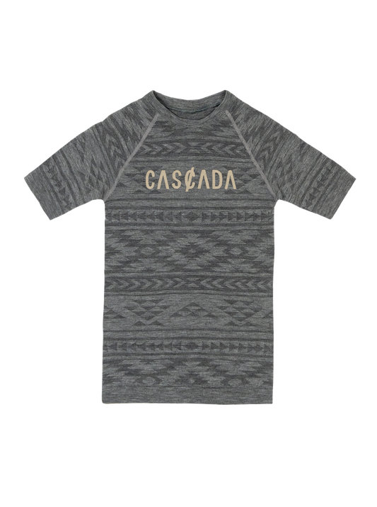 Merino Base Layer Short Sleeve Unisex - Earth Black